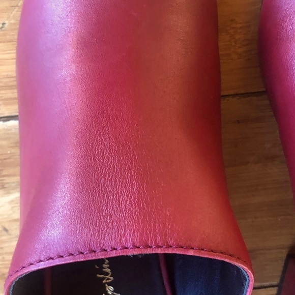 Philip Lim Cube 3.1 Open Toe Leather Burgundy  Chunky Block Heel Mules - Picture 8 of 13